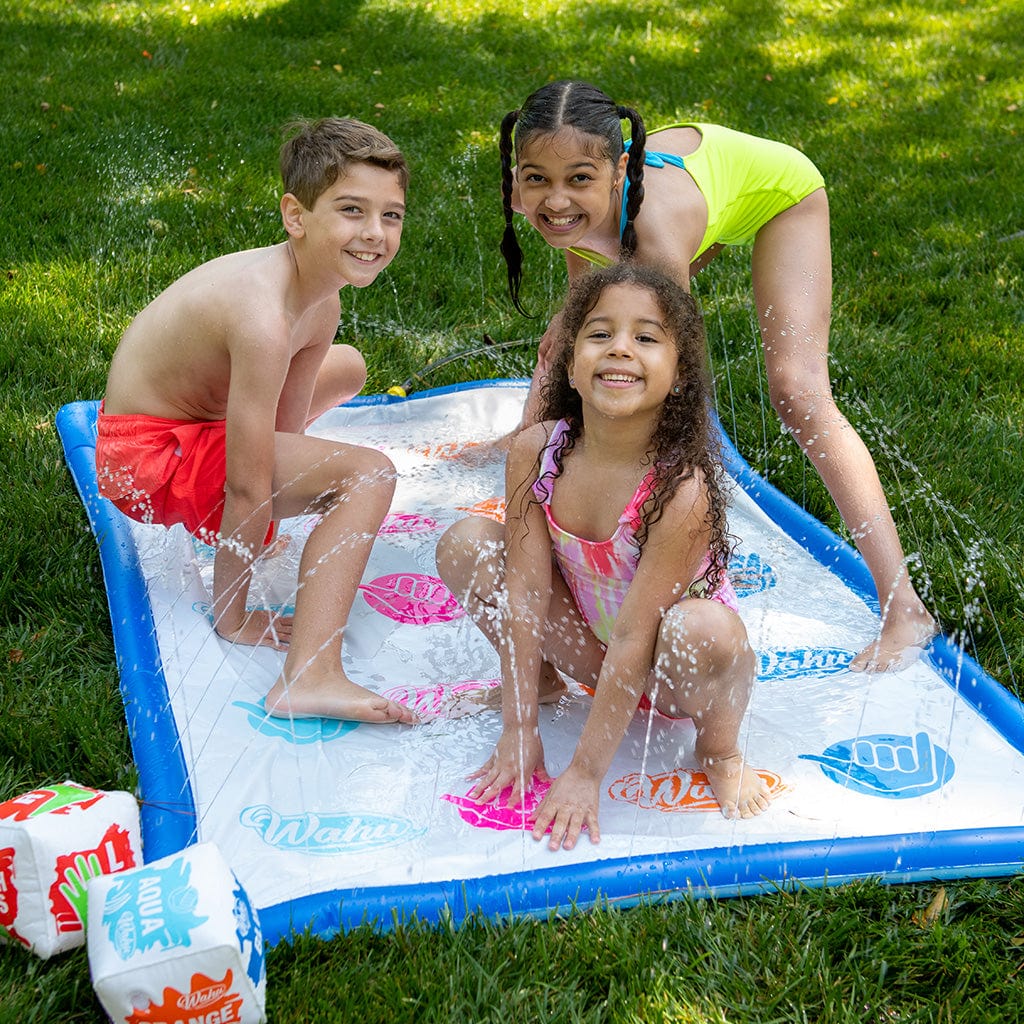 three kids playing Wahu Splash &#39;N Tangle