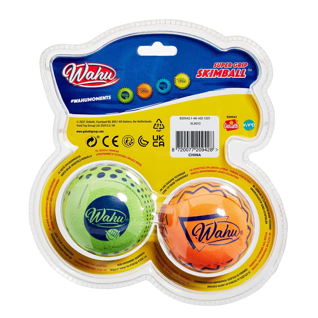 Wahu Super Skimball v.2 Orange &amp; Green back of packaging 