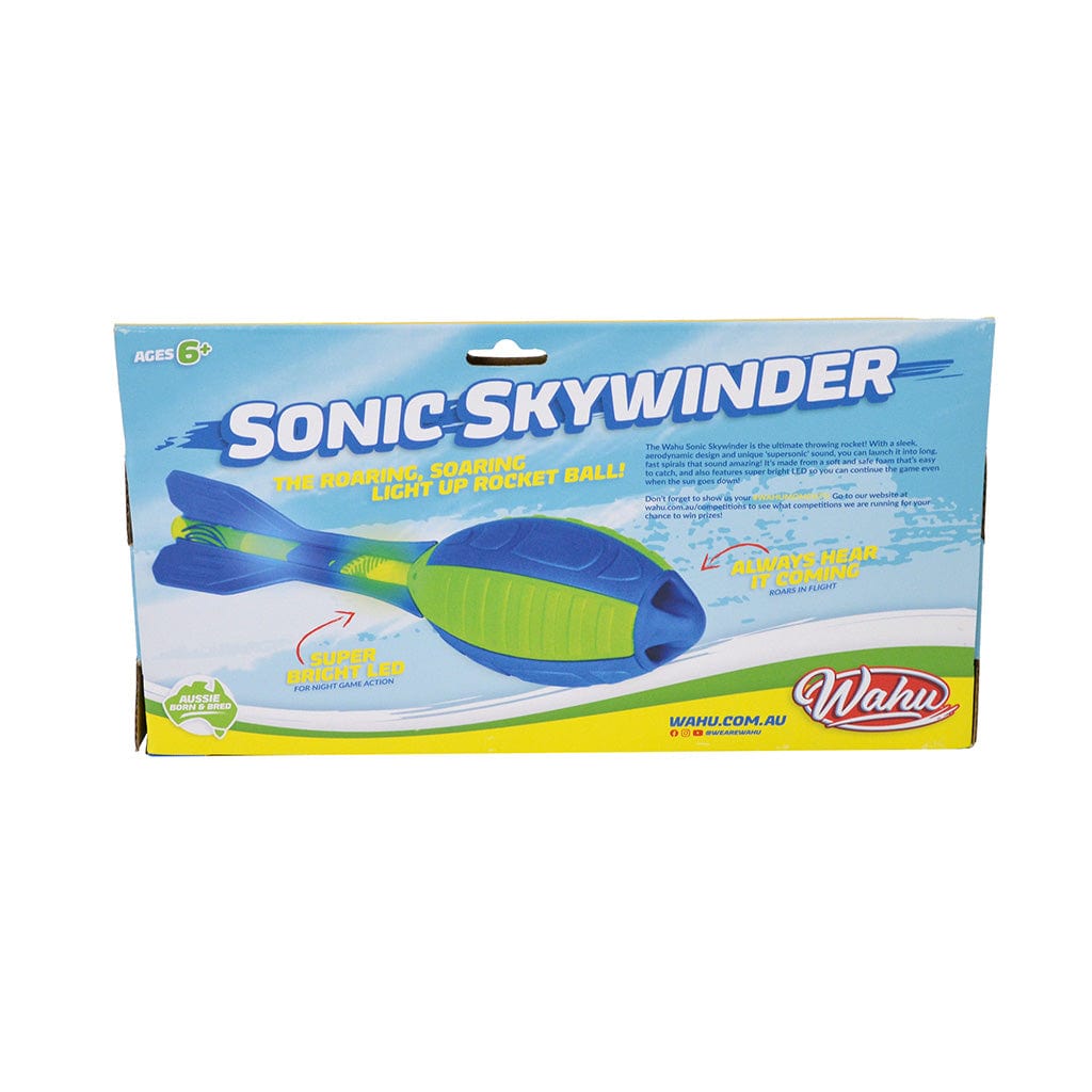 Wahu Sonic Skywinder back of package