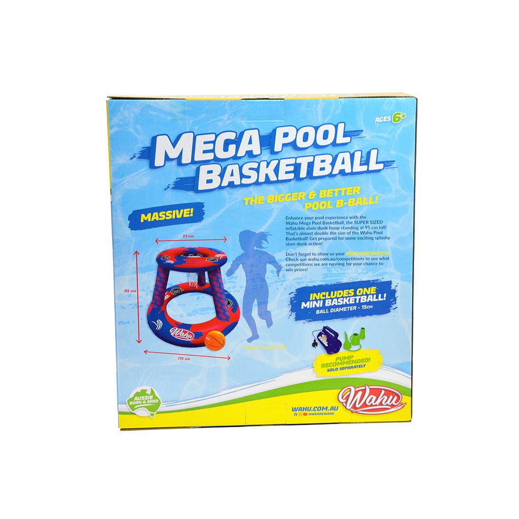 Wahu Meg Pool Basketball Red &amp; Blue back of box