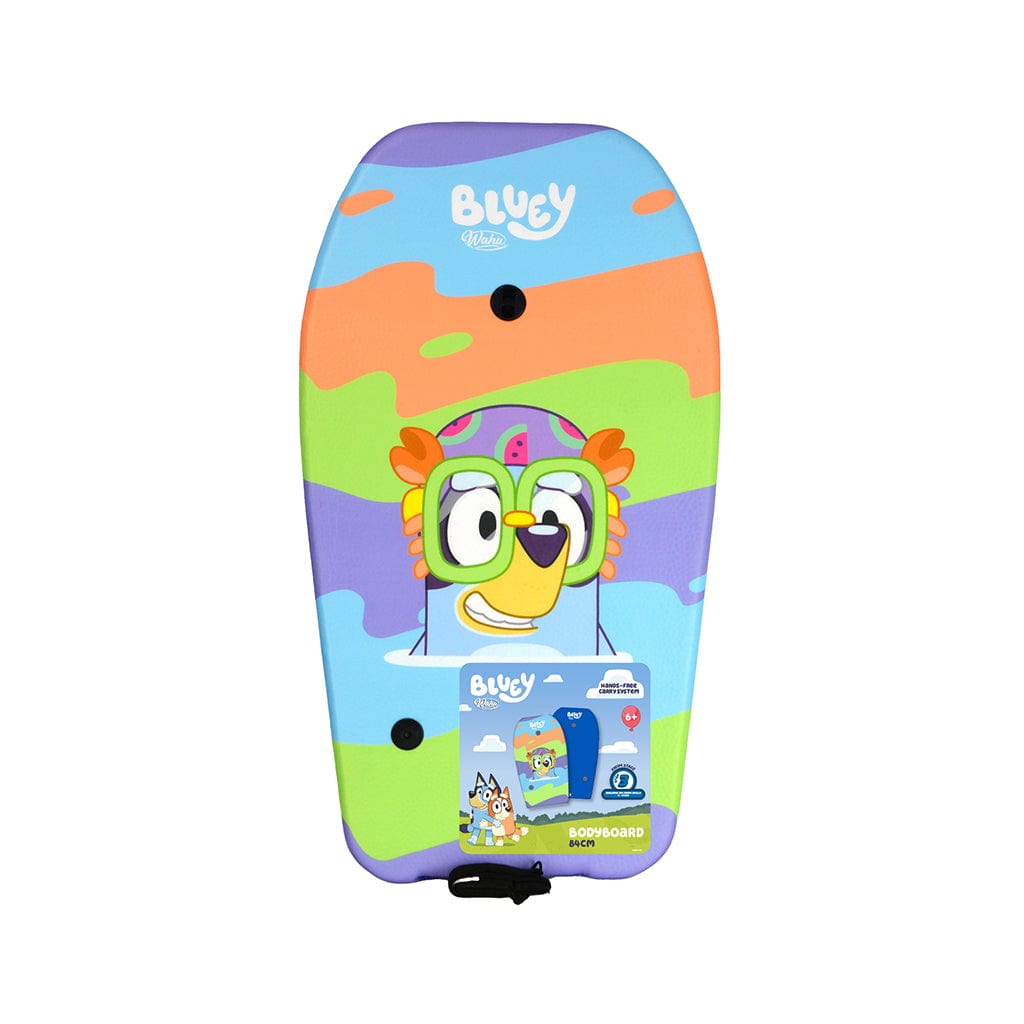 Wahu X Bluey Bodyboard in packaging