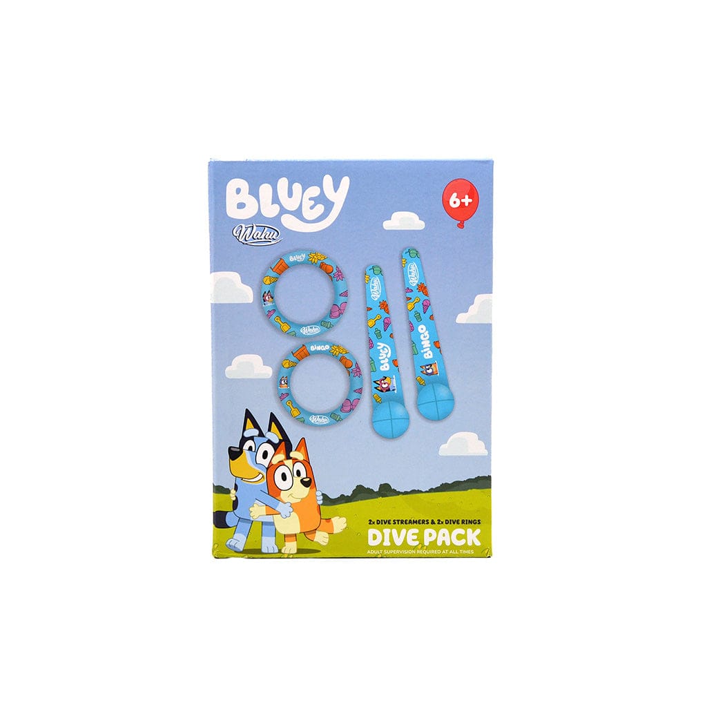 Wahu x Bluey Dive Pack packaging