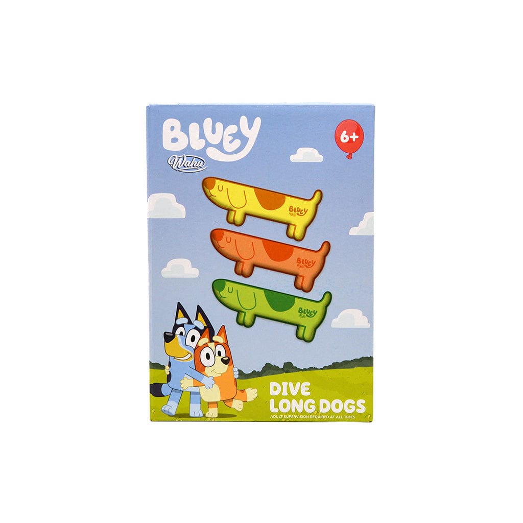Wahu x Bluey Long Dogs packaging