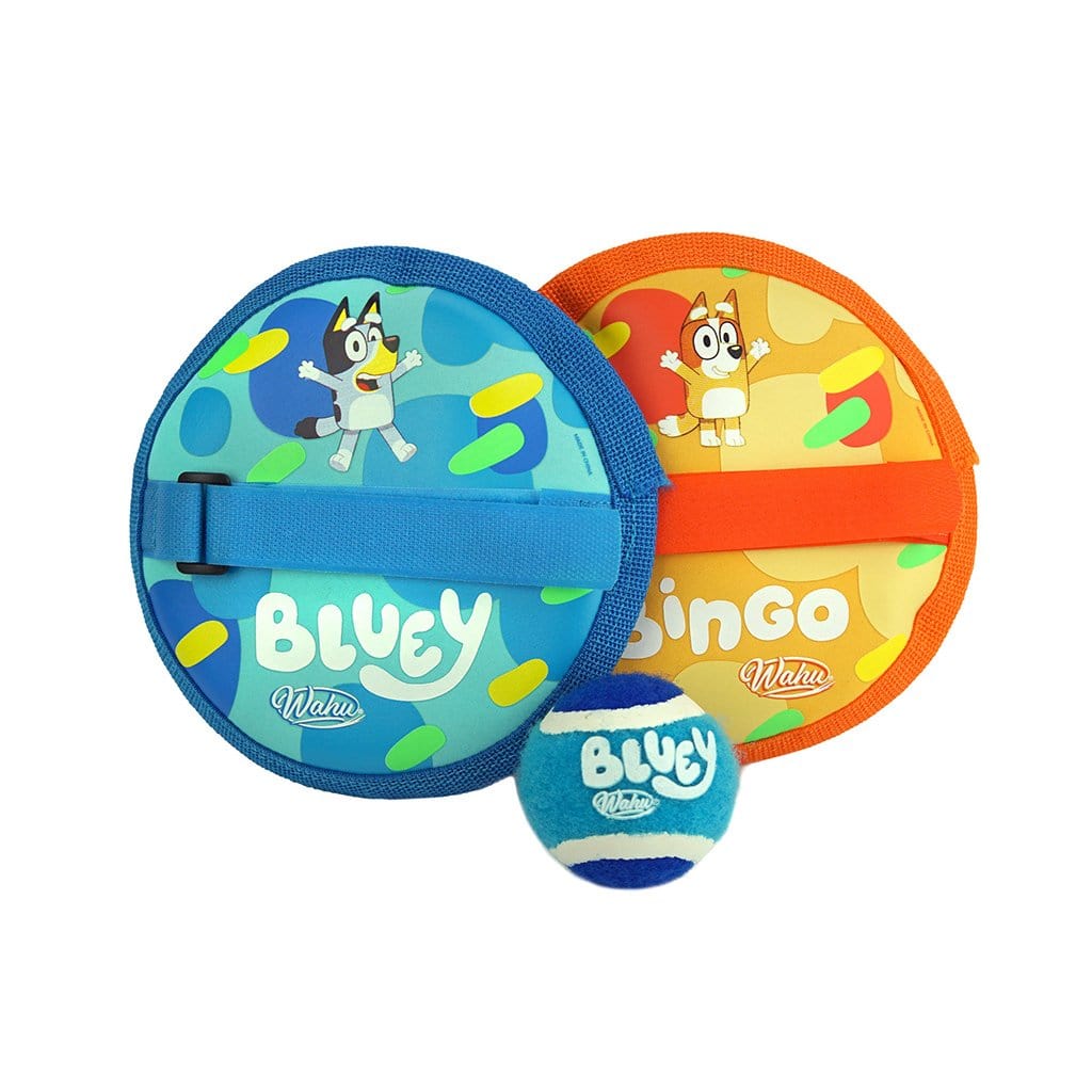 Wahu Bluey Pool Grip Ball out of pack on white background