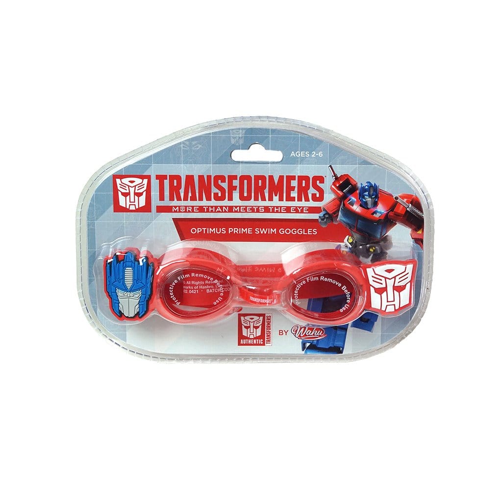 Wahu x Transformers Swimming Goggles Optimus Prime in package