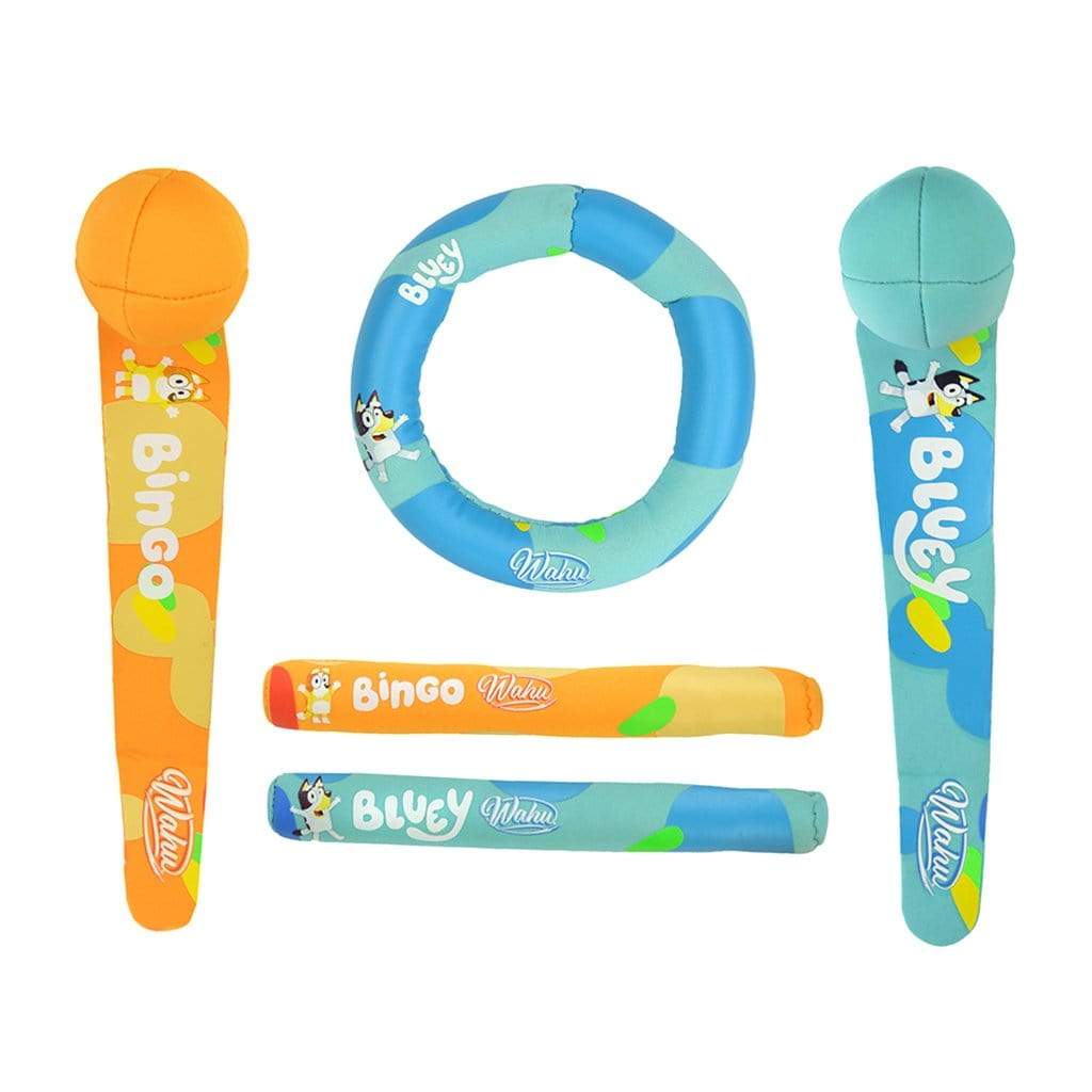 Wahu Bluey Dive Fun Pack with Dive Stix, Dive Dings and Dive Streamers