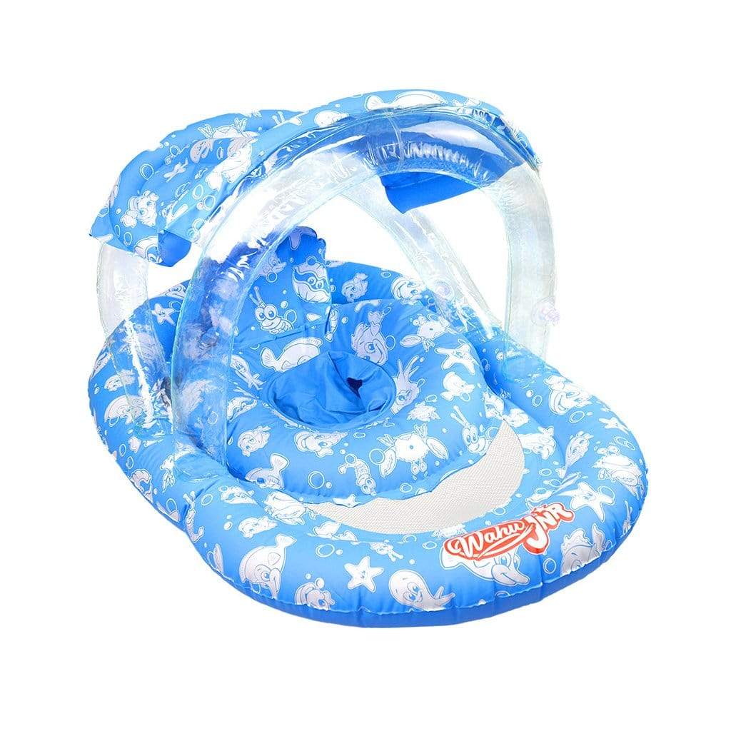 Wahu Junior Ring with Seat &amp; Canopy Pool Inflatable Blue