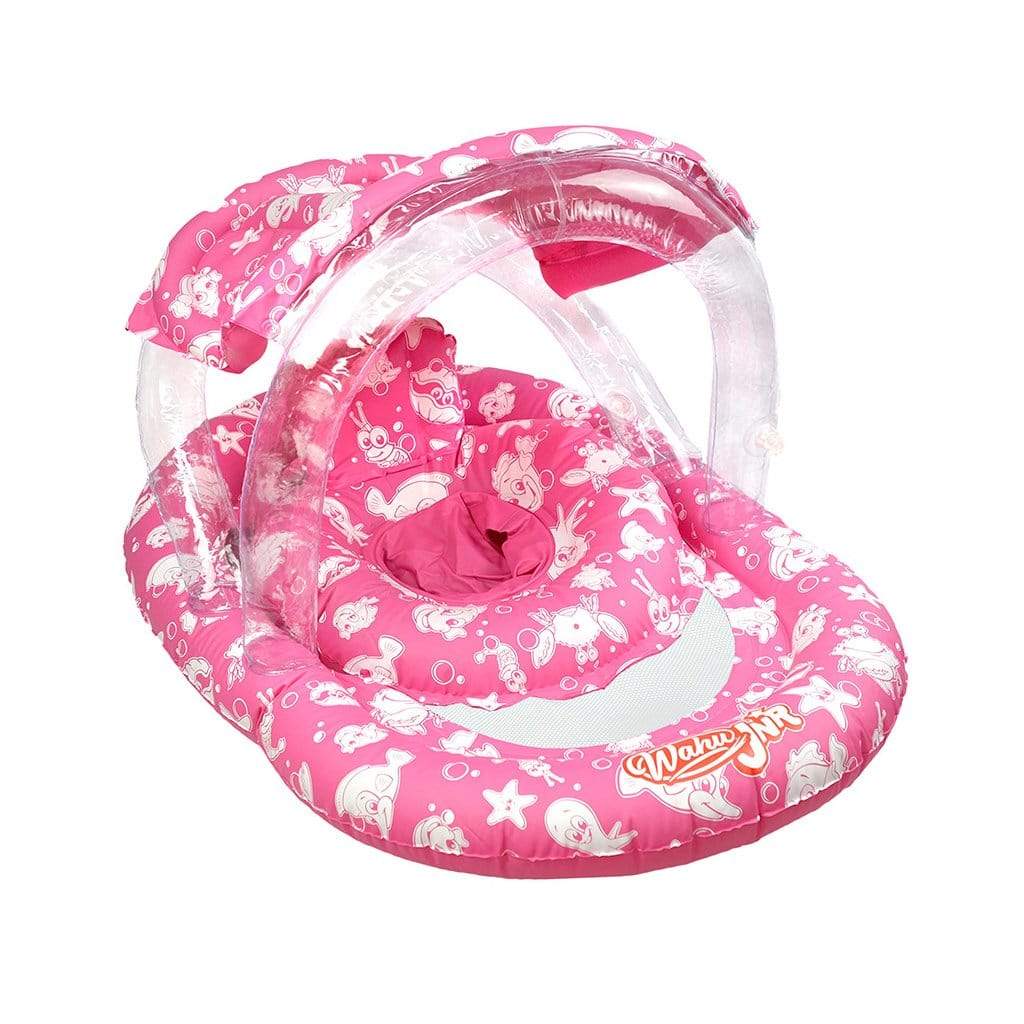 Wahu Junior Ring with Seat &amp; Canopy Pool Inflatable Pink