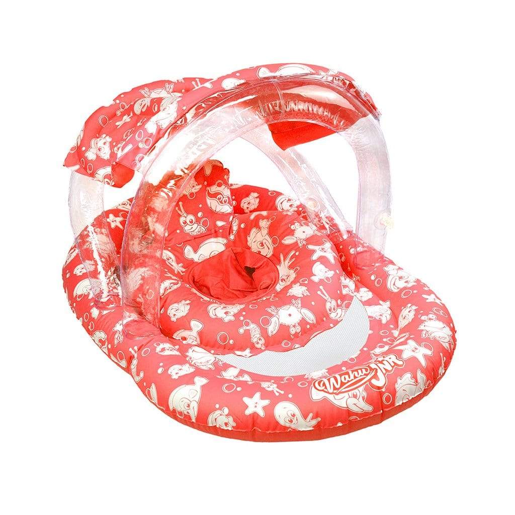 Wahu Junior Ring with Seat &amp; Canopy Pool Inflatable Red