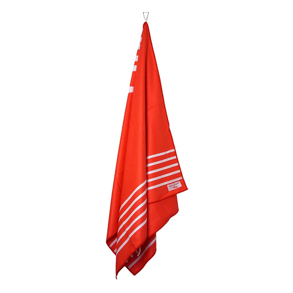 Seeking Summer x Wahu Stripes Red Sand Free Beach Towel