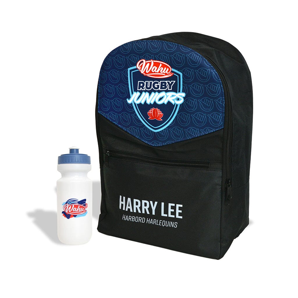 Wahu Rugby Juniors Backpack and Drink Bottle